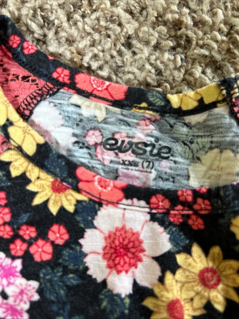 BCBGirls Blue Denim Jacket (6) with Black Floral Top by Maurices (7)